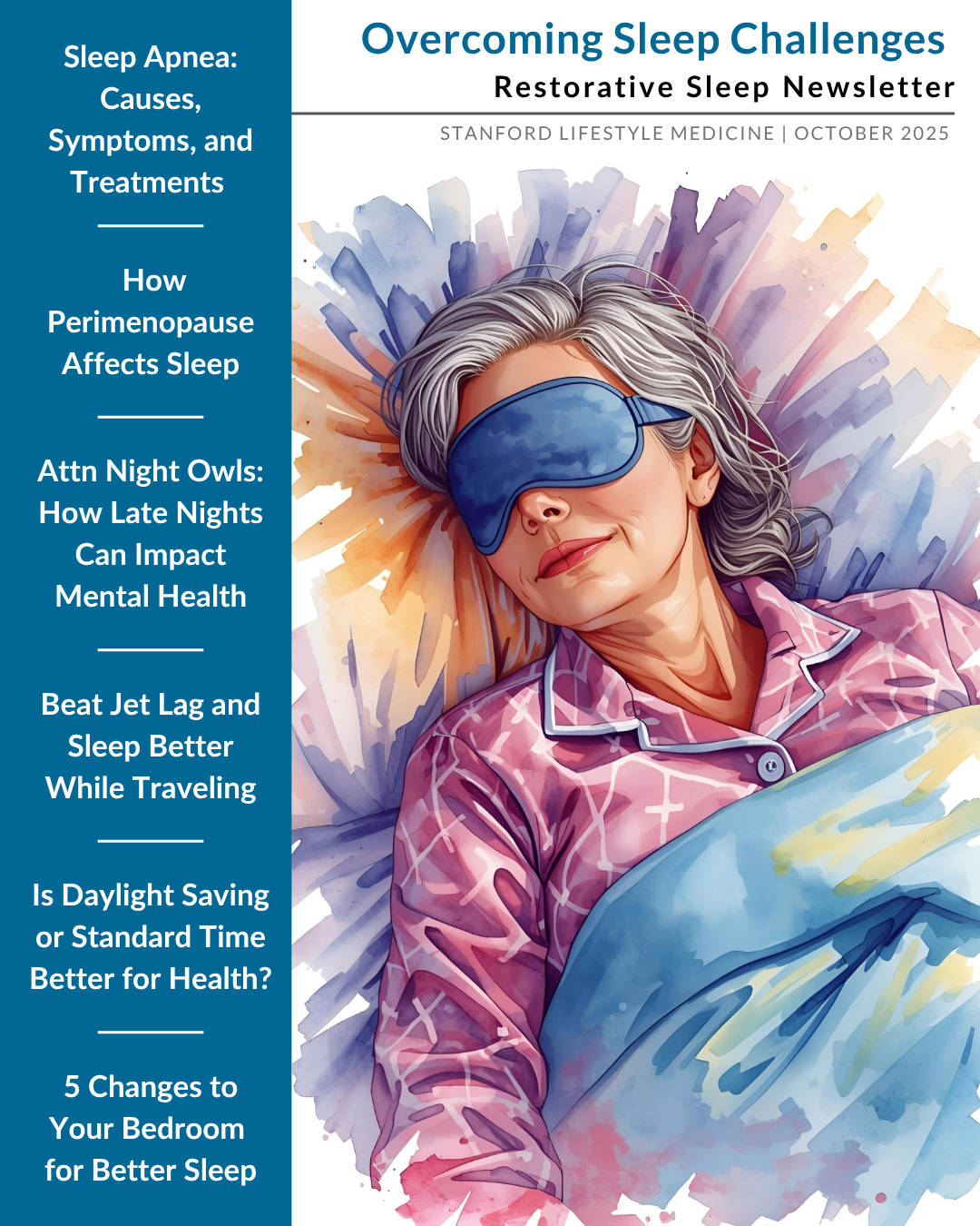 Stanford Lifestyle Medicine October 2025 Newsletter Cover
